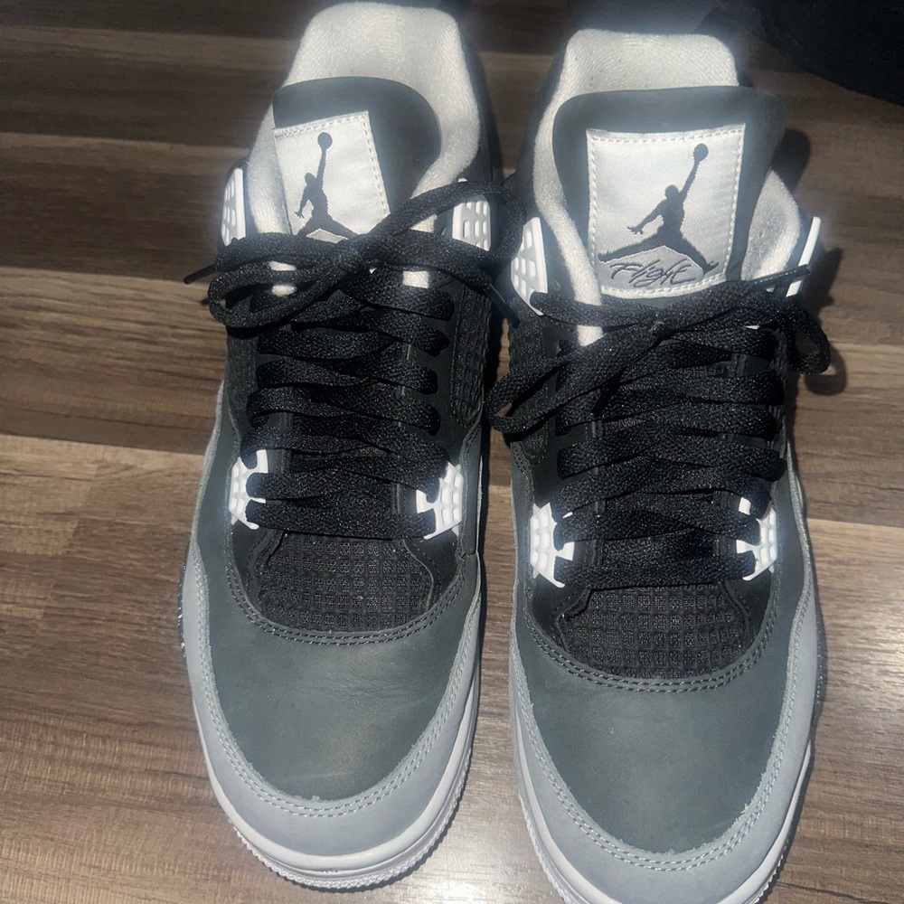 Jordan Black and Gray Sneakers Iconic Mid-Top Design